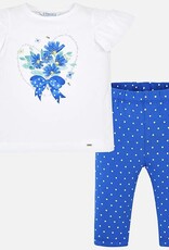 Mayoral “Do What Your Heart Tells You” T-Shirt and Legging Set