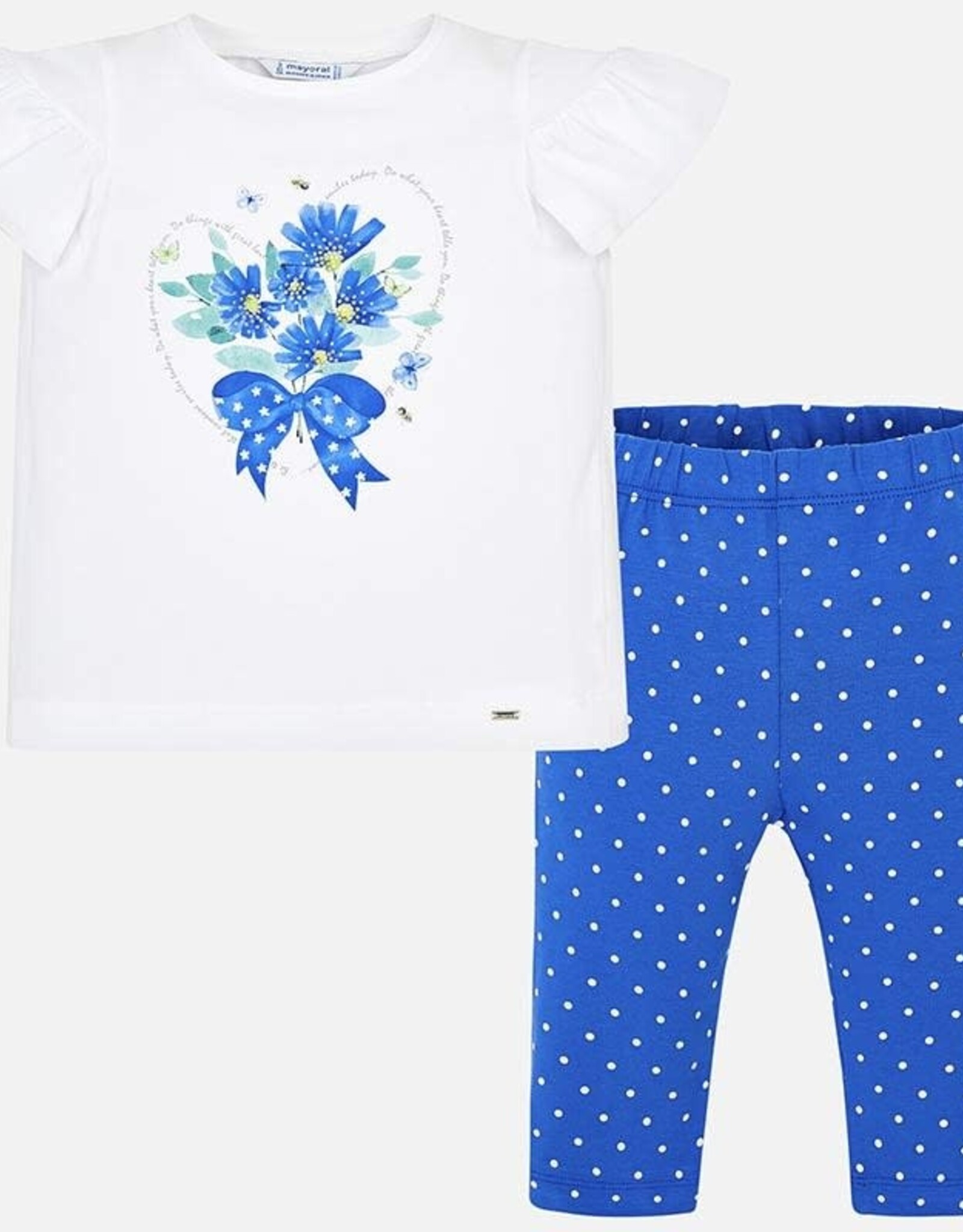 Mayoral “Do What Your Heart Tells You” T-Shirt and Legging Set