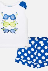 Mayoral Polka Dot Sunglasses T-Shirt and Shorts Set