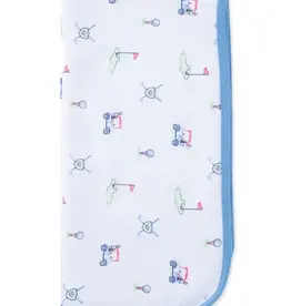 Little Me Golf Club Receiving Blanket