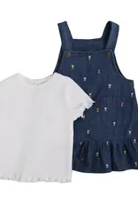 Little Me Denim Tulip Jumper Set