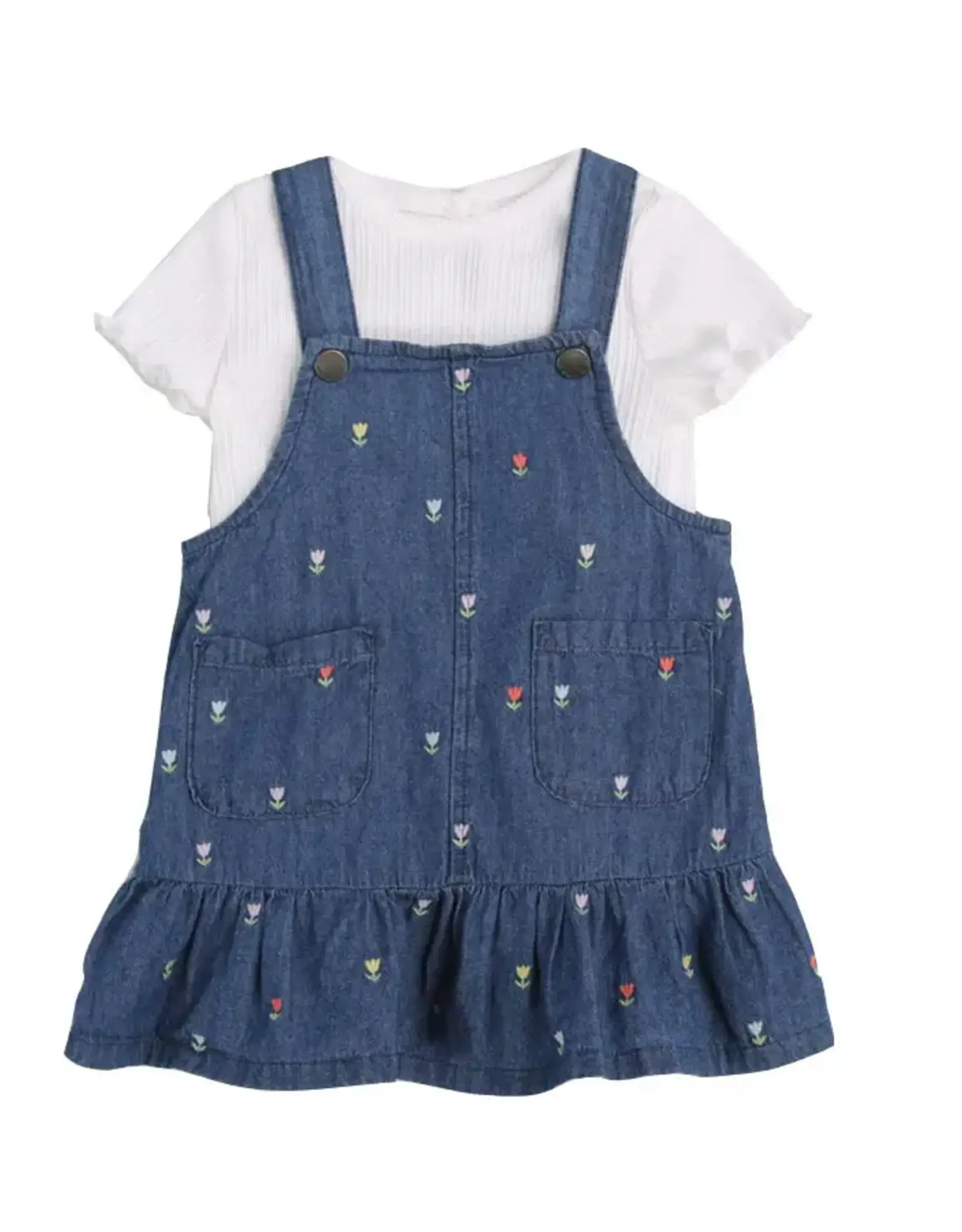 Little Me Denim Tulip Jumper Set