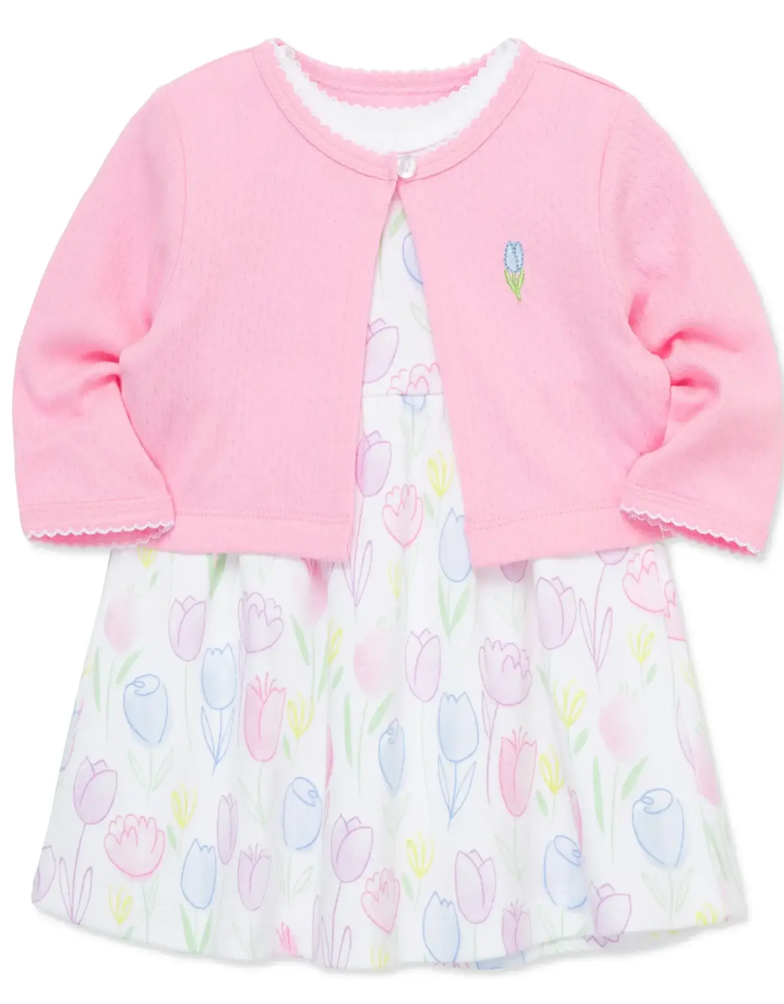 Little Me Tulip Knit Dress Set