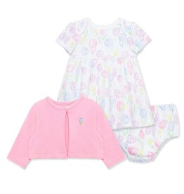 Little Me Tulip Knit Dress Set