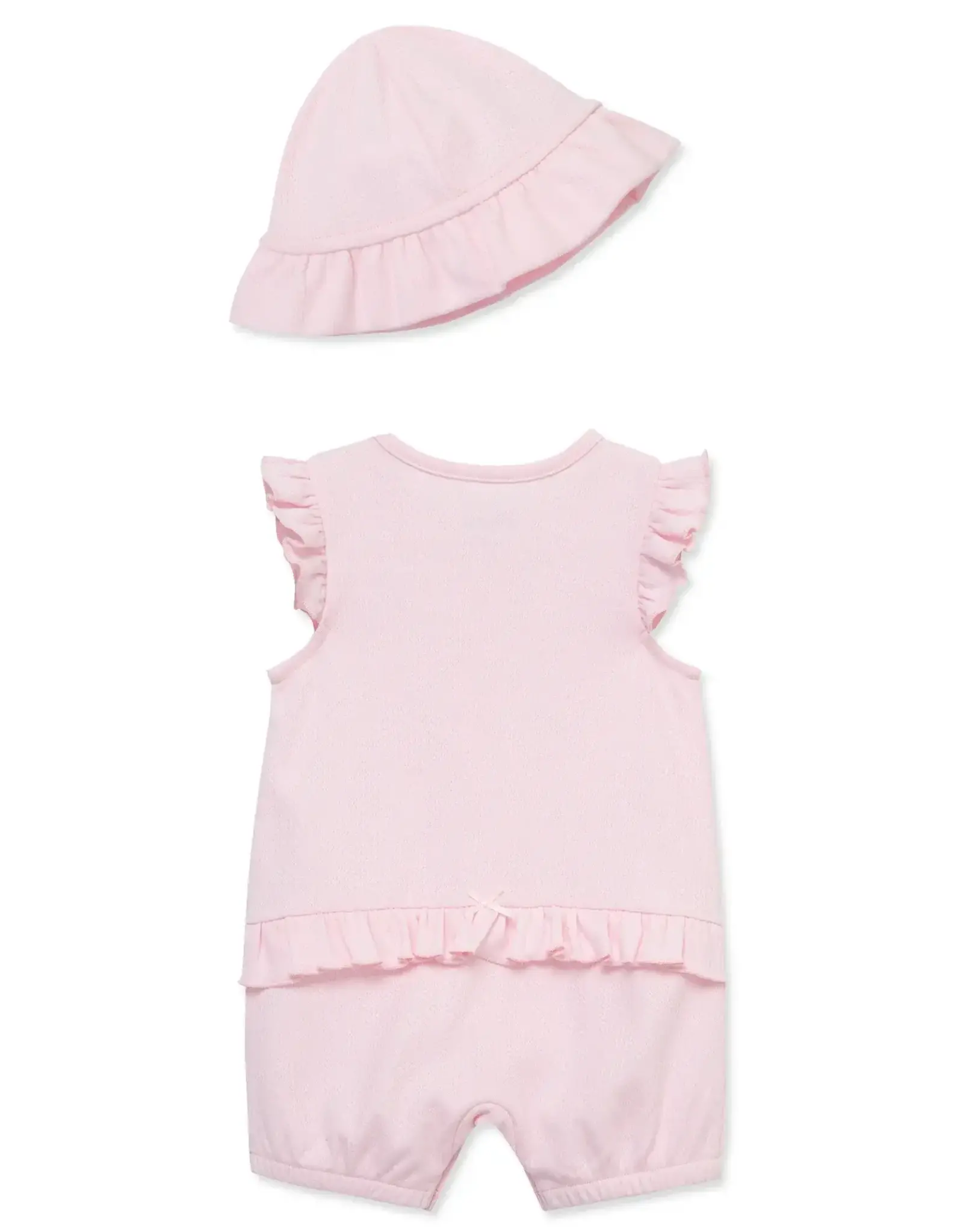 Little Me Floral Breeze Romper & Hat