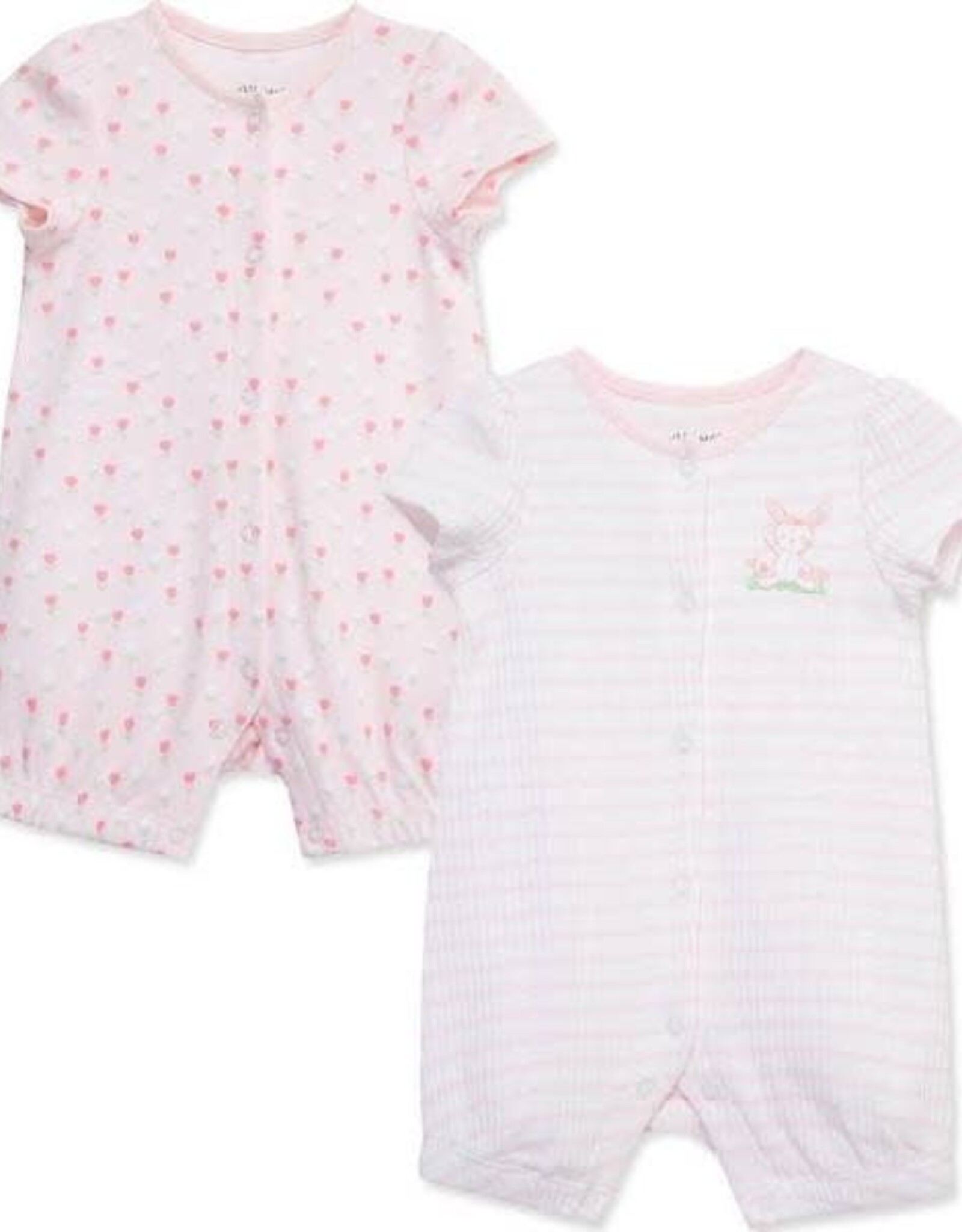 Little Me Cuddly Bunnies 2pc Rompers