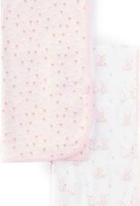 Little Me Cuddly Bunnies 2pk Blankets