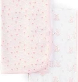 Little Me Cuddly Bunnies 2pk Blankets