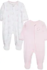 Little Me Cuddly Bunnies 2pc Footies
