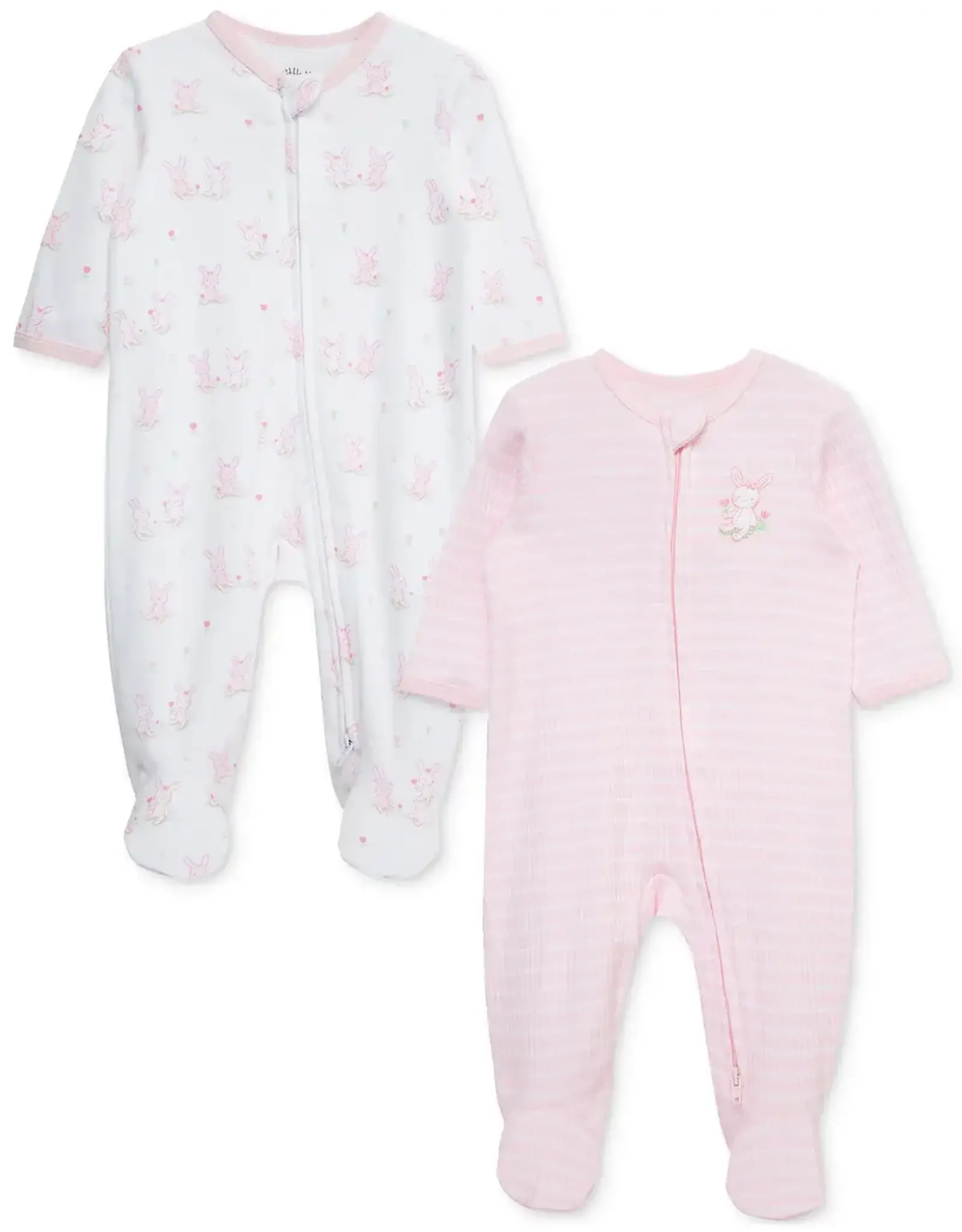 Little Me Cuddly Bunnies 2pc Footies