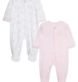 Little Me Cuddly Bunnies 2pc Footies