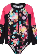 Noruk Flowers Long Sleeve UV Swimsuit