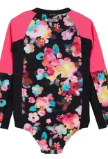 Noruk Flowers Long Sleeve UV Swimsuit