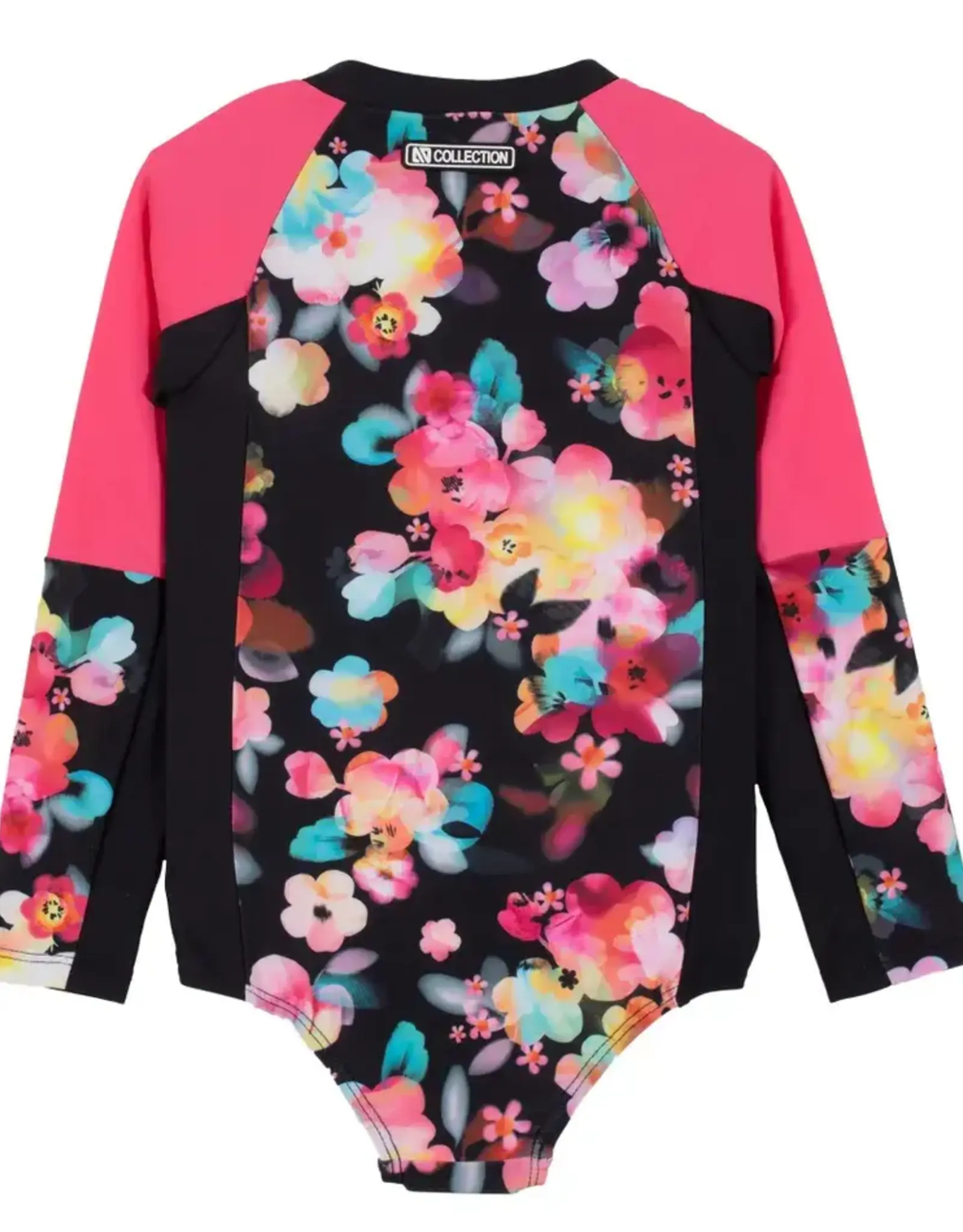 Noruk Flowers Long Sleeve UV Swimsuit