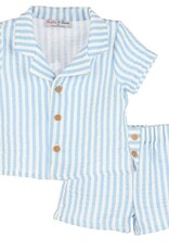 Casero Sullivan Stripe Short Set