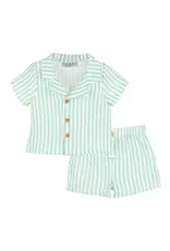Casero Sullivan Stripe Short Set