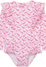Little Me Flamingo Rashguard Swimsuit