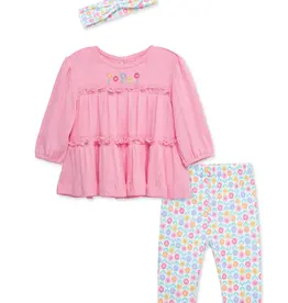 Little Me Mod Floral Tunic & Legging Set