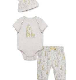 Little Me Giraffes Bodysuit & Pant Set