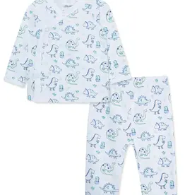 Little Me Dino Friends Cardigan Set