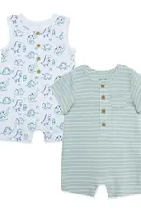 Little Me Dino Friends Rompers 2Pack