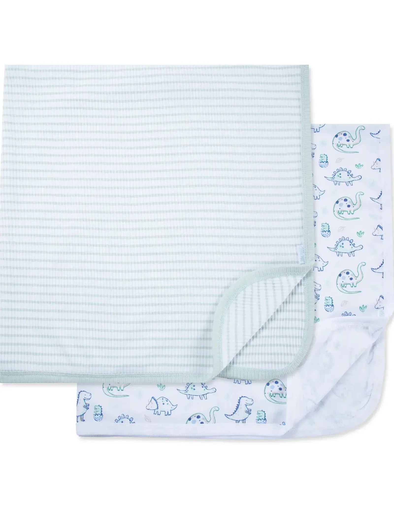 Little Me Dino Friends Receiving Blankets (2Pack)