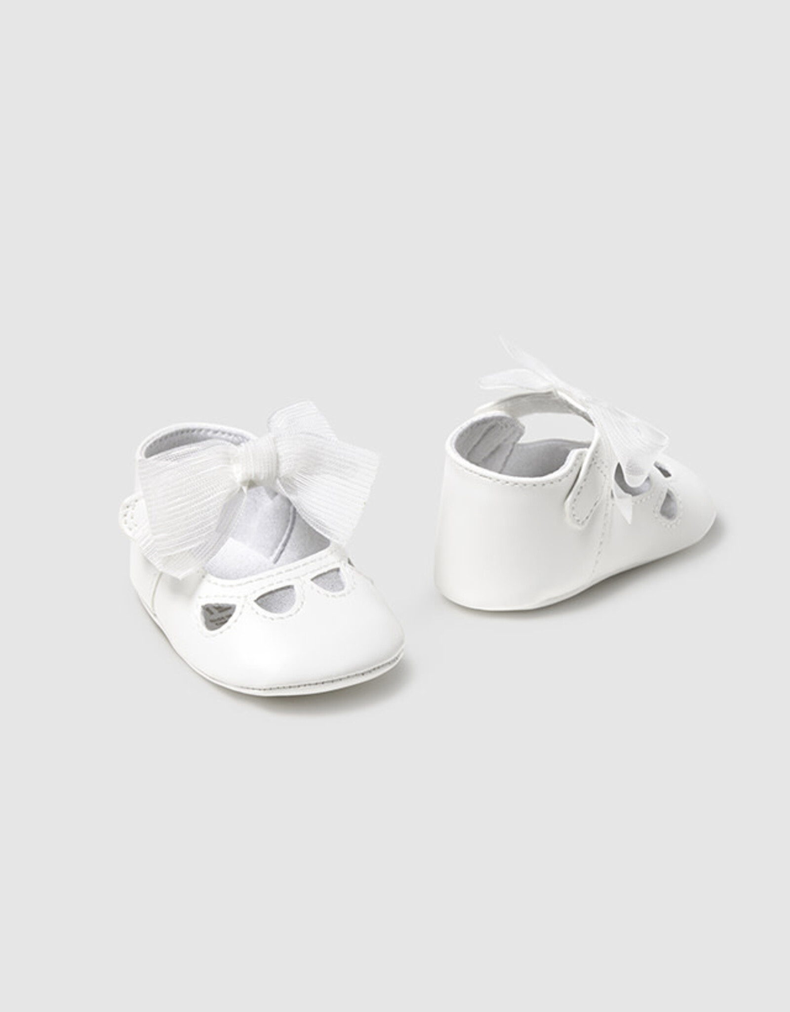Mayoral White Dressy Mary Jane shoes for Baby