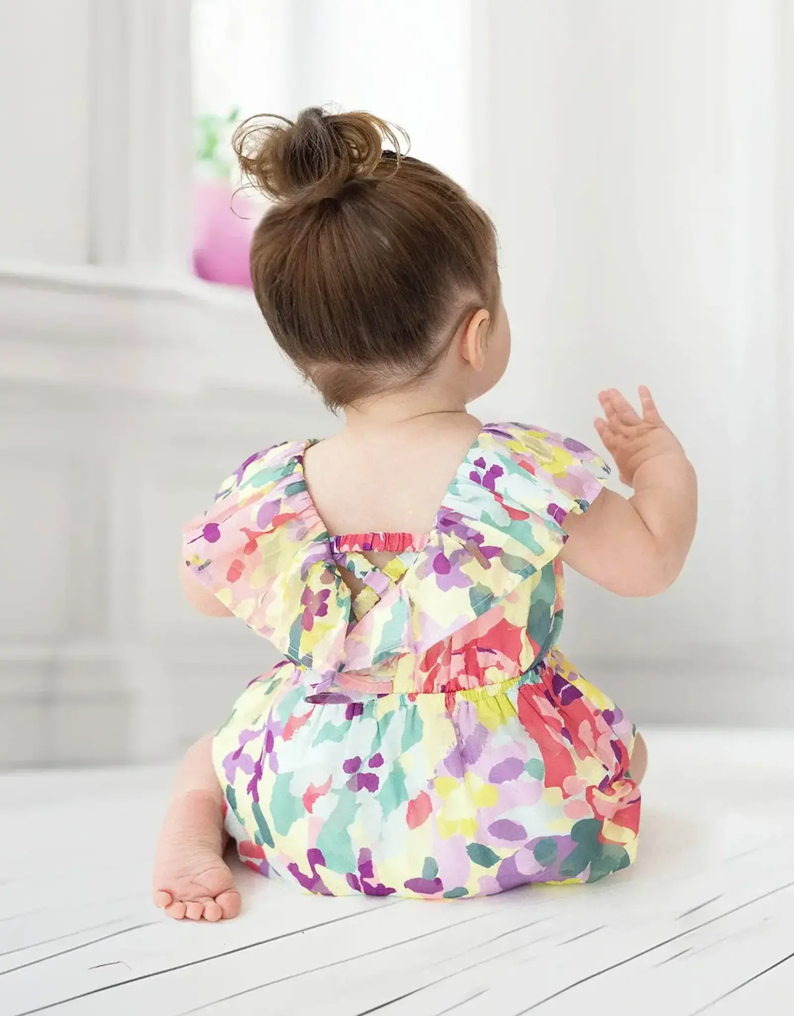 Isobella & Chloe Watercolor Romper