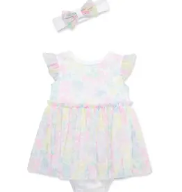 Little Me Lush Garden Popover & Headband