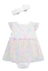 Little Me Lush Garden Popover & Headband