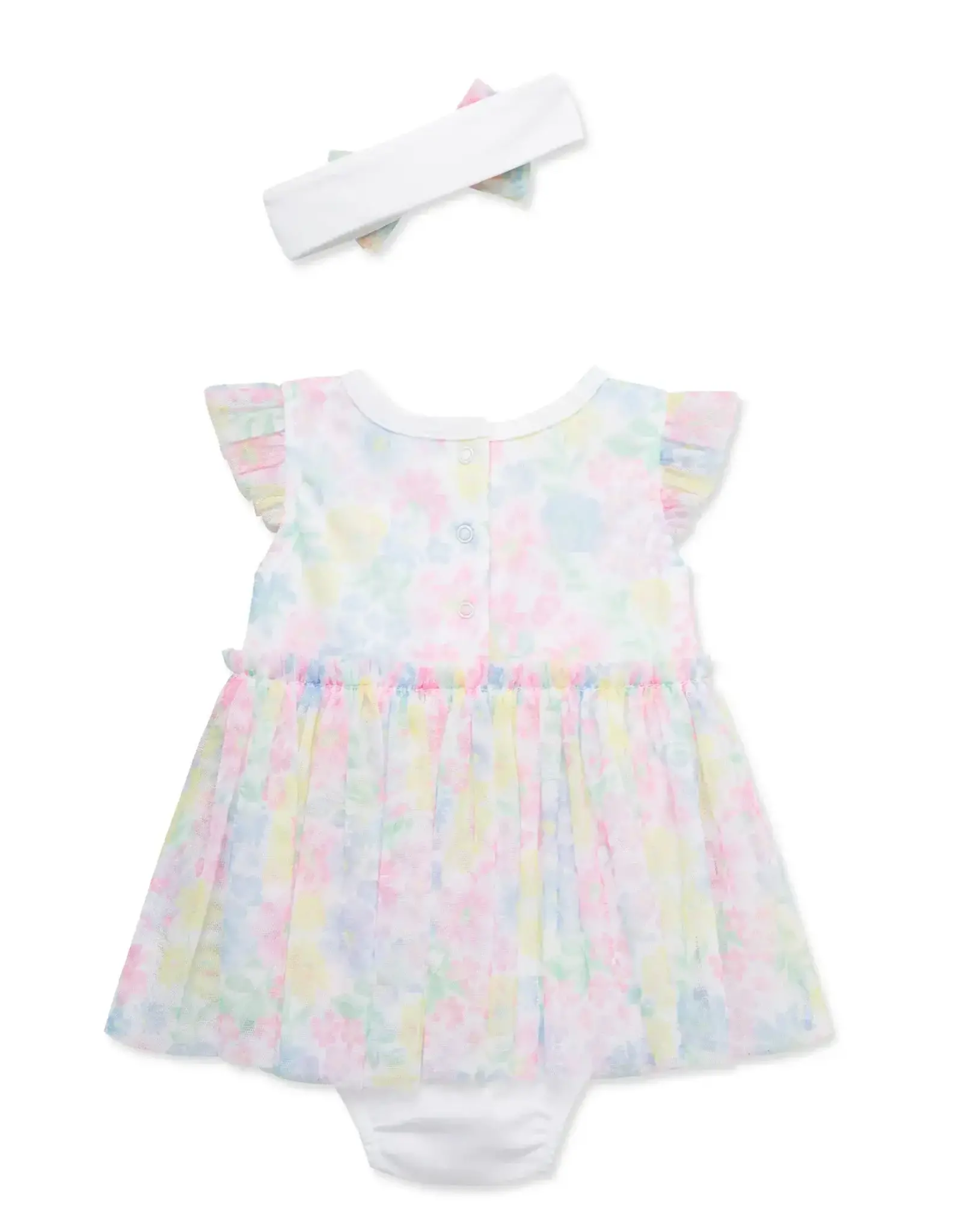 Little Me Lush Garden Popover & Headband