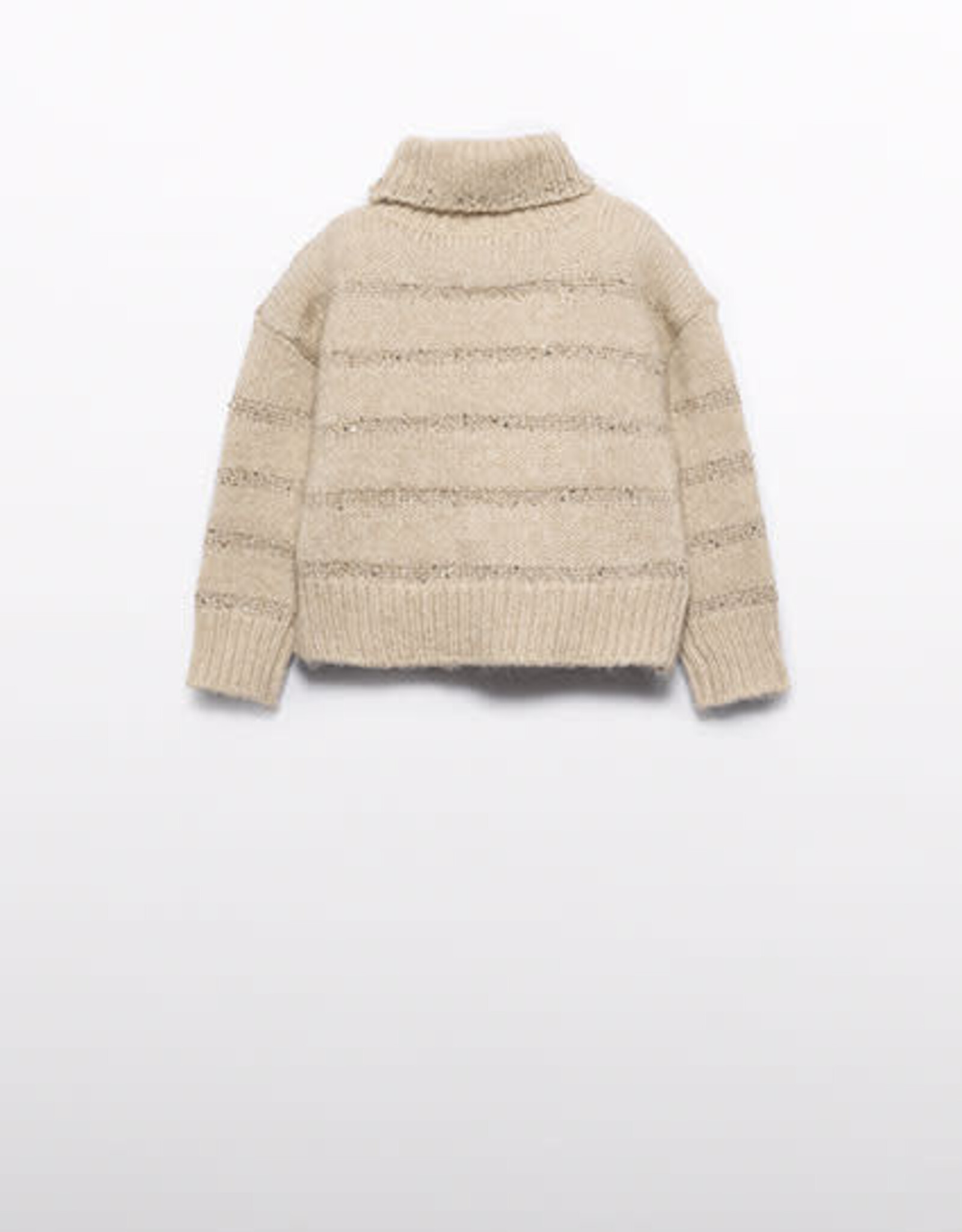 Abel & Lula Wheat Sequen Striped Sweater
