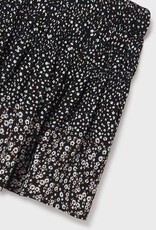 Mayoral Black Poppy Printed Skirt