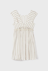 Mayoral Ocher Striped Dress w/Belt