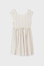 Mayoral Ocher Striped Dress w/Belt