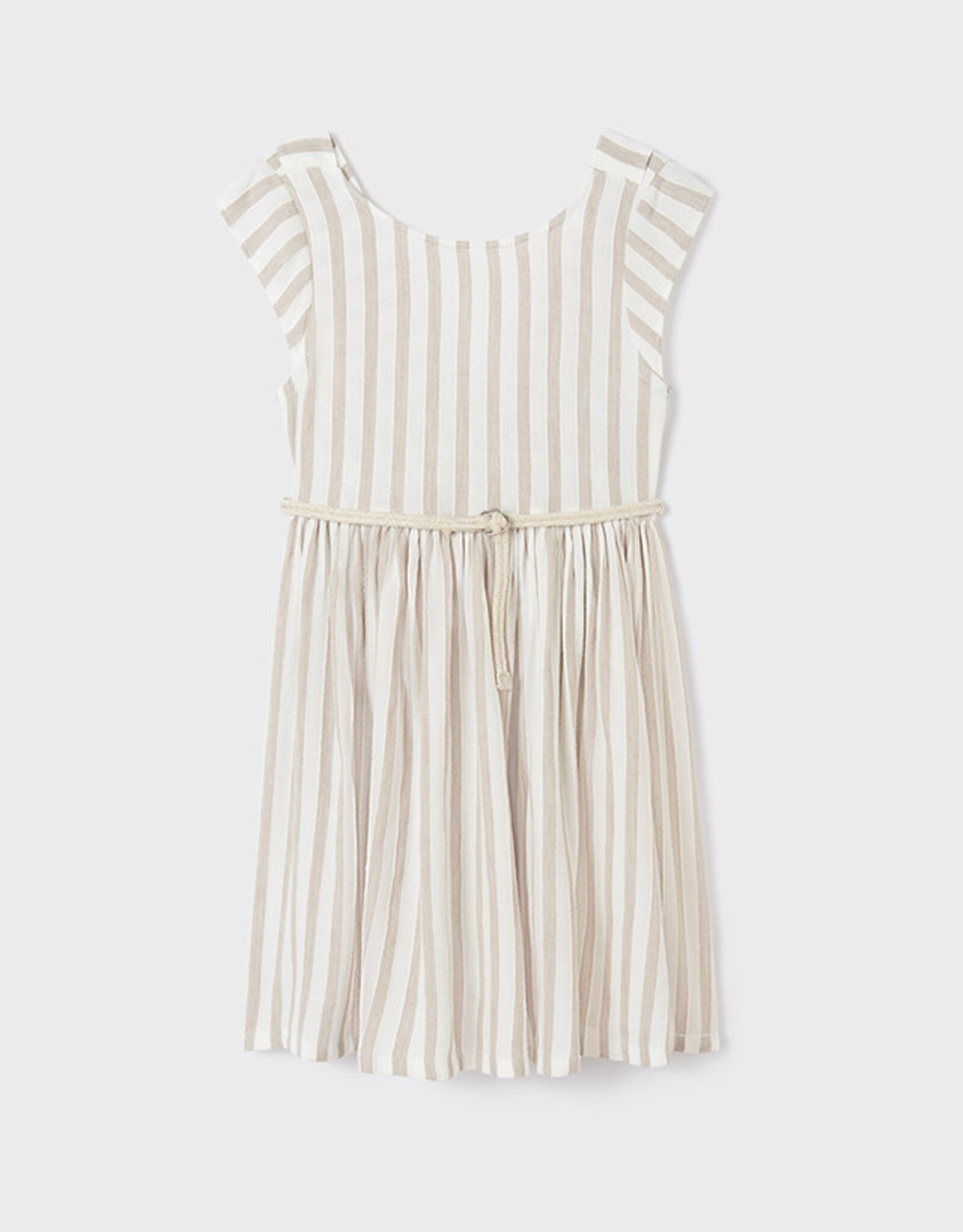 Mayoral Ocher Striped Dress w/Belt