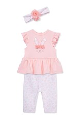Little Me Bunny Bodysuit and Pant Set