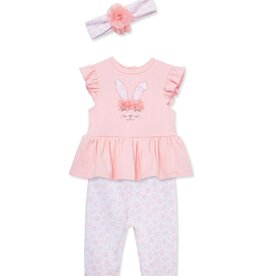 Little Me Bunny Bodysuit and Pant Set