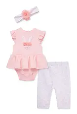 Little Me Bunny Bodysuit and Pant Set