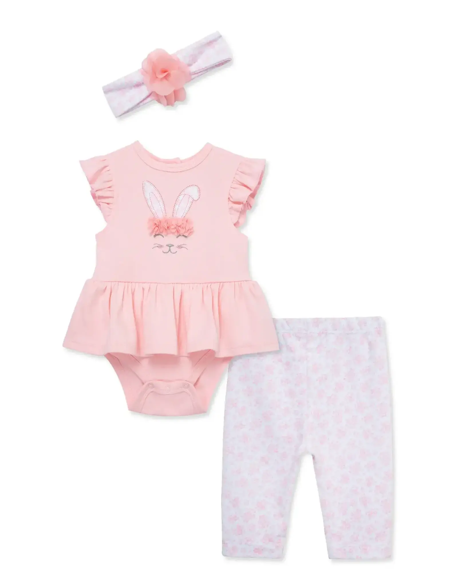 Little Me Bunny Bodysuit and Pant Set