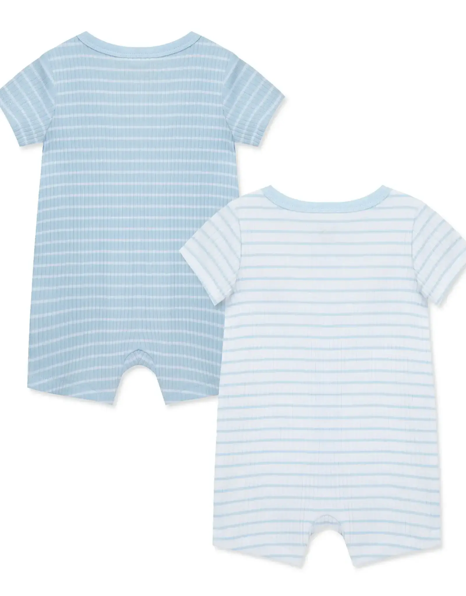 Little Me Snuggly Safari Rompers (2pack)