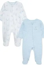 Little Me Snuggly Safari Footies (2pack)