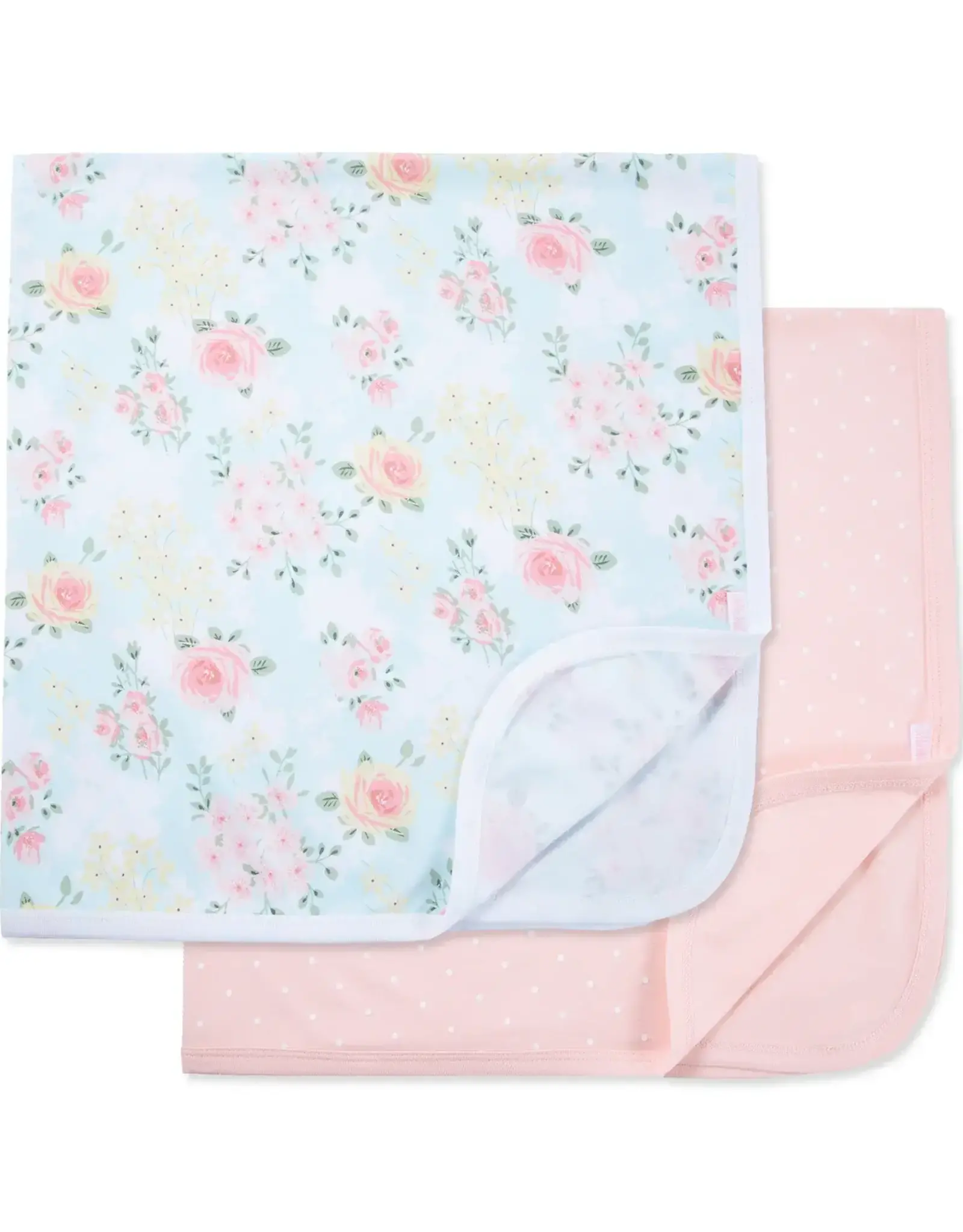 Little Me Rose Meadow Blankets (2 pack)