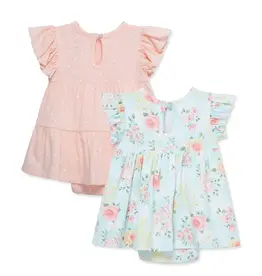 Little Me Rose Meadow Bodysuit Dresses (2pc)