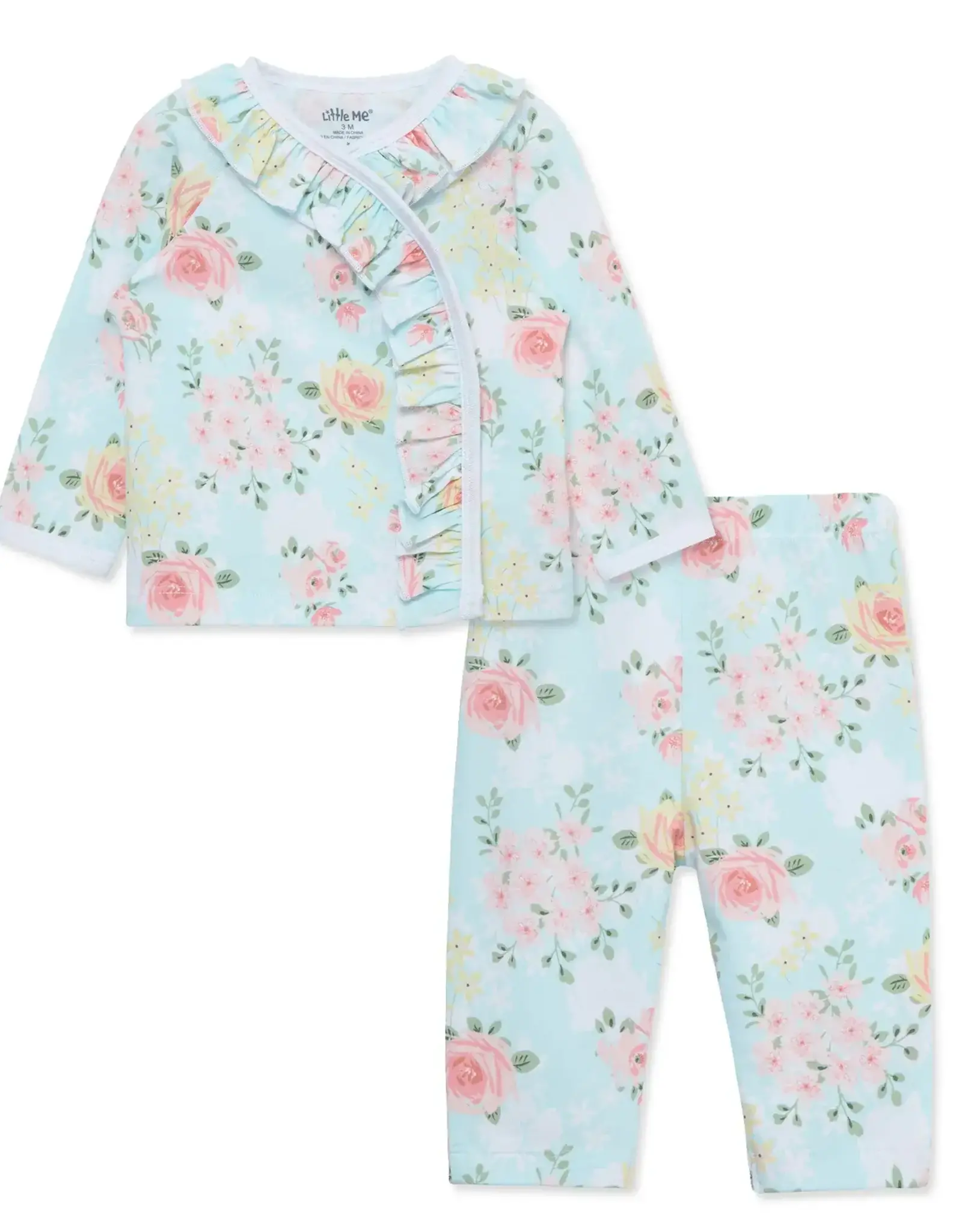 Little Me Rose Meadow Cardigan Set