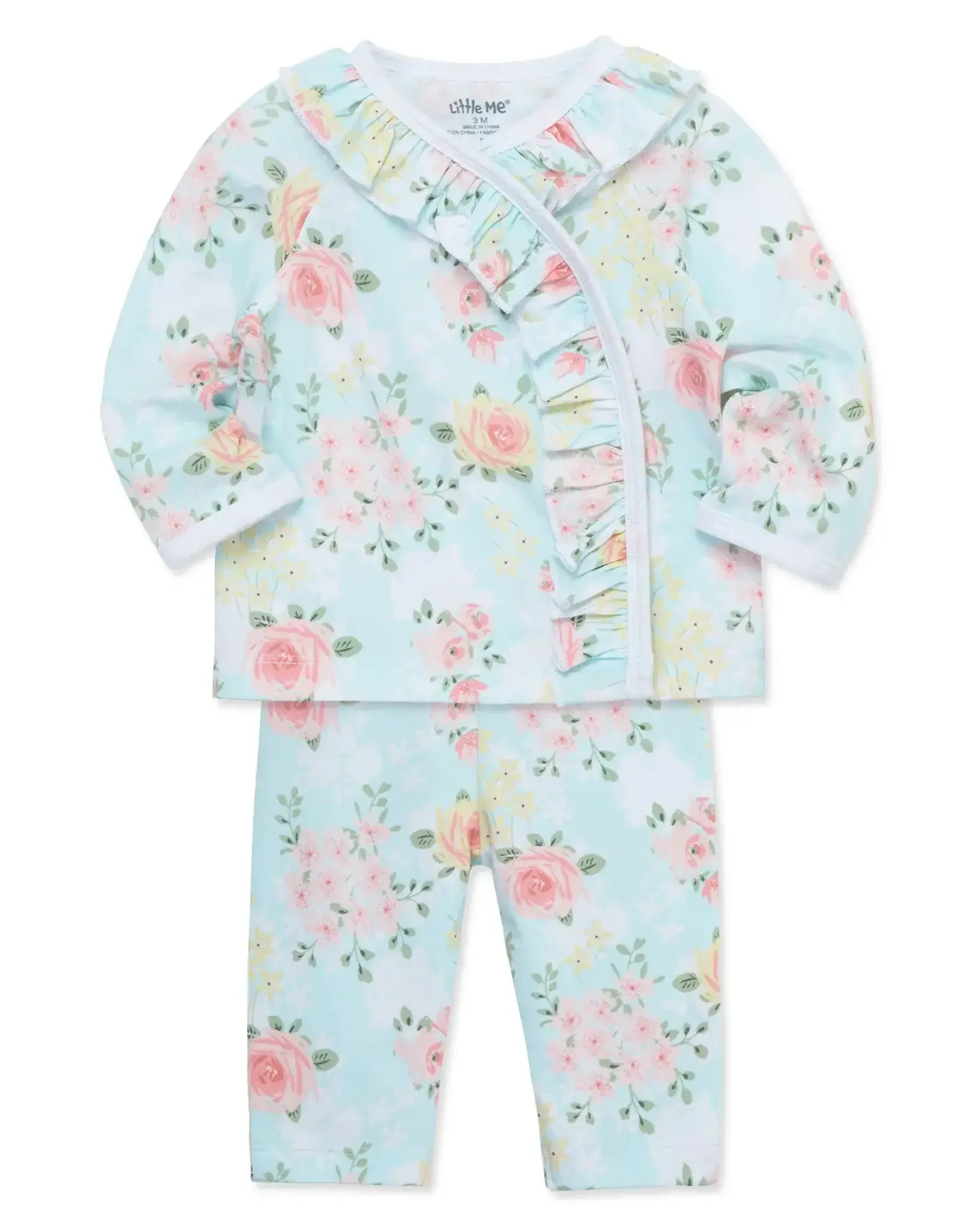 Little Me Rose Meadow Cardigan Set