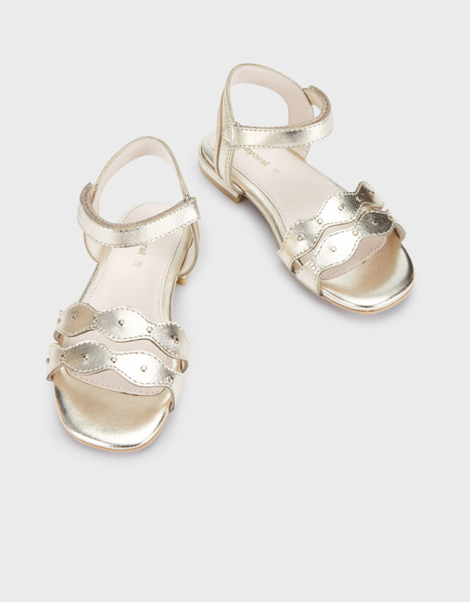 Mayoral Gold Leather Sandals