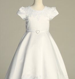 Lito Satin & Embroidered Lace Trim SP736
