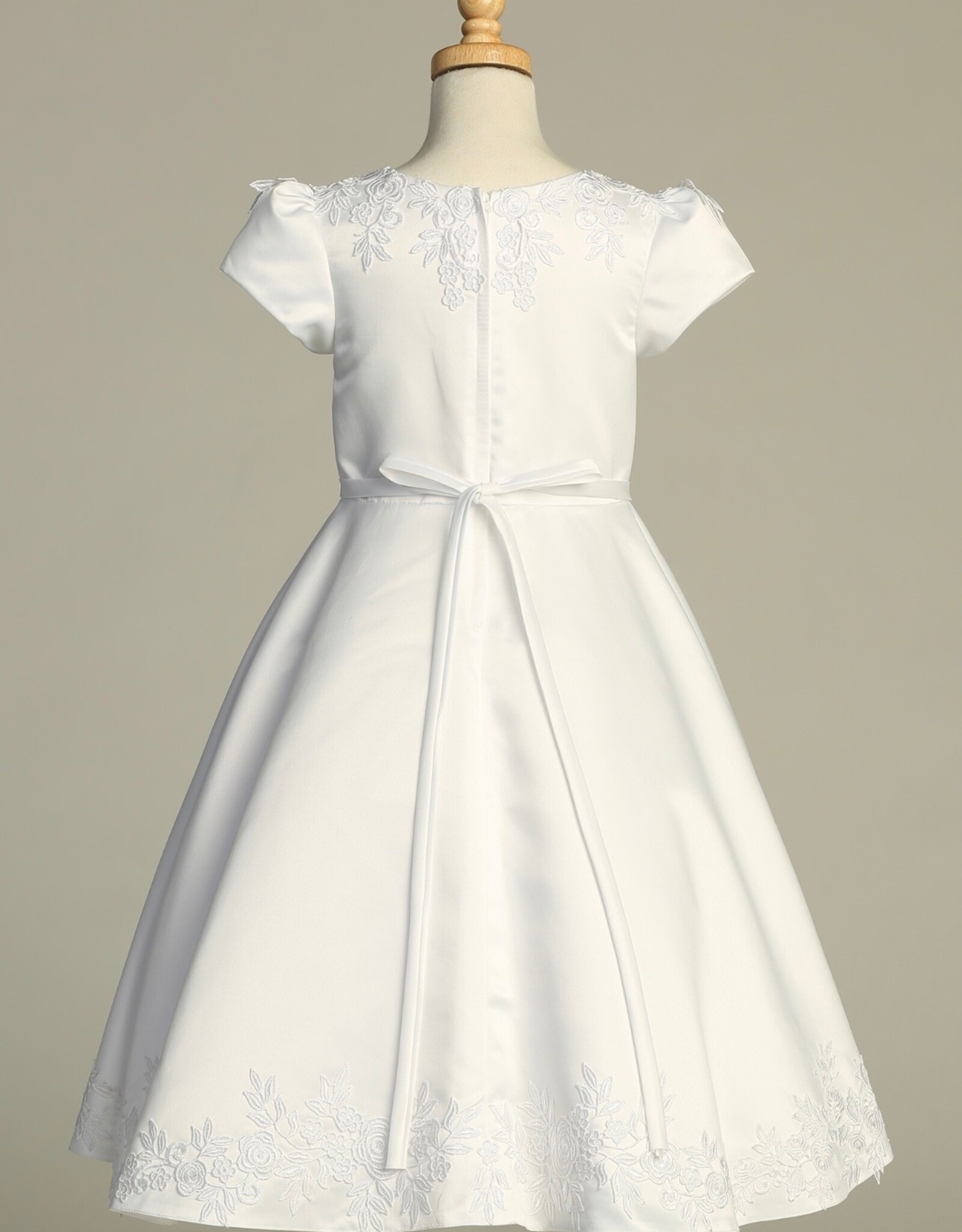 Lito Satin & Embroidered Lace Trim SP736