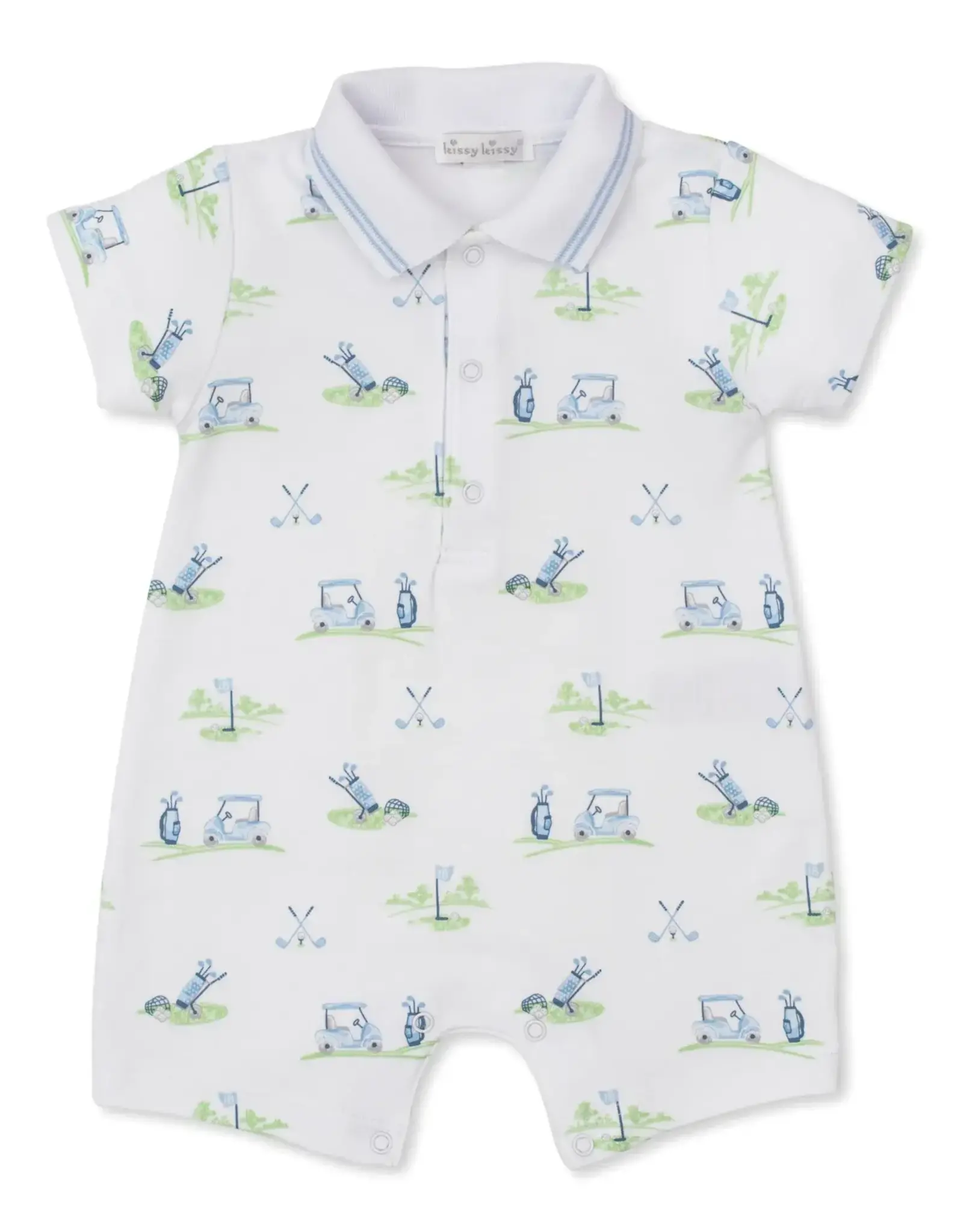 Kissy Kissy Blue Fairway Fore! Short Playsuit